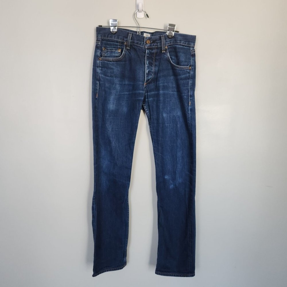 Rag & Bone Men's Slim Straight White Oak Cone Denim Selvedge Jeans Size 31